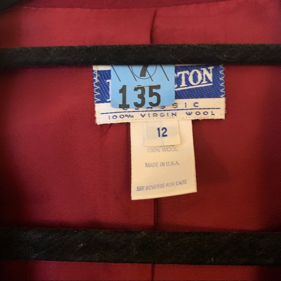 Pendleton Red Wool Blazer - Picture 2 of 11